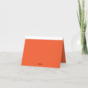 Carte De Remerciements Améliorez votre espace grâce à une orange qui atti