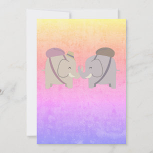 Carte De Remerciements amis éléphants