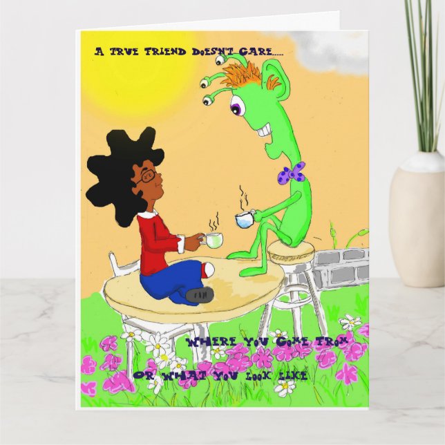 Carte de remerciements (amitié) (Devant)