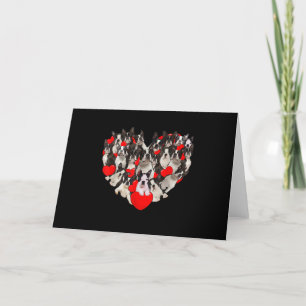 Carte De Remerciements Amour Coeur amusant Boston Terrier Valentines Day