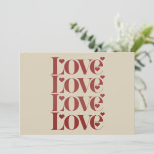 Carte De Remerciements Amour Heureuse Sainte-Valentin Valentine Couple
