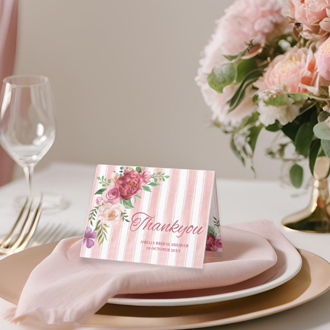 Carte De Remerciements Amour shack fiance arc rose douche nuptiale (Créateur téléchargé)