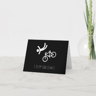 Carte De Remerciements amoureux de vélo - je fais mes propres cascades bm