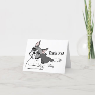 Carte De Remerciements Amoureux des chiens Boston Terrier
