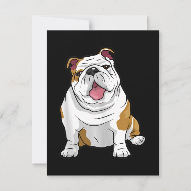 Carte De Remerciements Amoureux des chiens | Cadeau rigolo de chiot boule (Devant)