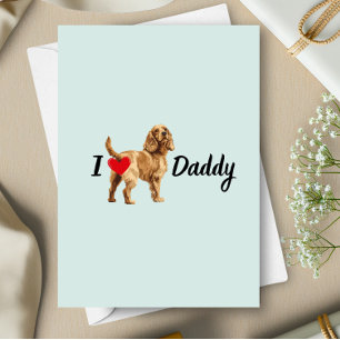Carte De Remerciements Amusant Cocker Spaniel De Pet Chien Butt Fête des 
