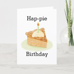 Carte De Remerciements Amusante tarte à la pomme Anniversaire