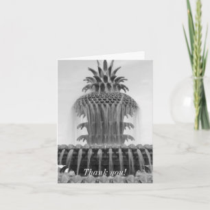 Carte de remerciements ananas apaisant
