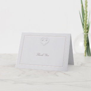 Carte De Remerciements Ancre nautique Crest Classic Mariage formel