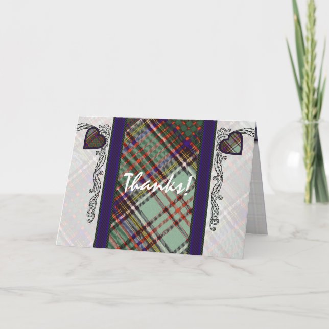 Carte De Remerciements Anderson clan Plaid Scottish tartan (Devant)