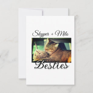 Carte De Remerciements Animaux de compagnie amis besties ajouter nom anim