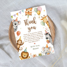 Animaux sauvages de safari Baby Shower Genre Neutr