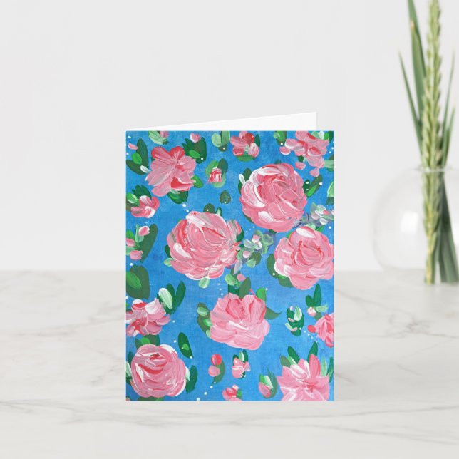 Carte De Remerciements Anna Rose Floral Note Card (Devant)