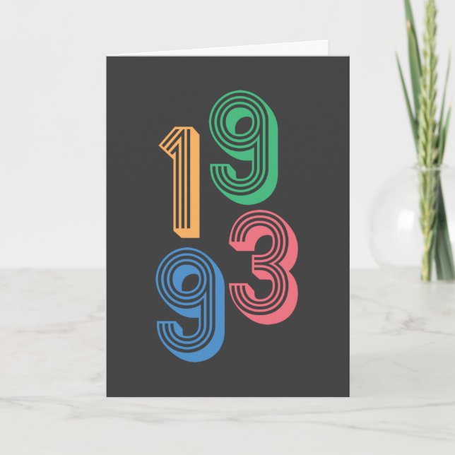 Carte De Remerciements Anniversaire - 1993 - 30e anniversaire (Devant)