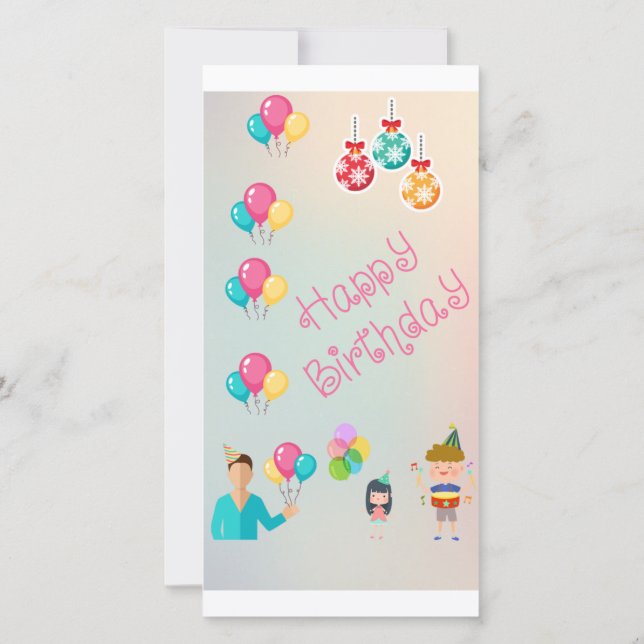 Carte De Remerciements Anniversaire cadeau (Dos)