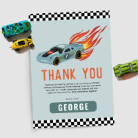 Anniversaire de enfant de voiture Boys Blue Racing