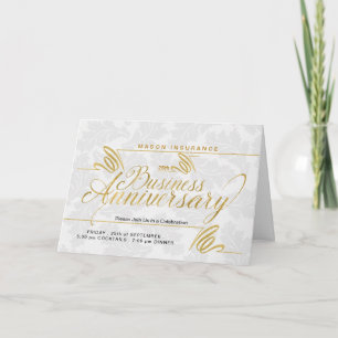 Carte De Remerciements Anniversaire de l'activité Changeable Year Blank