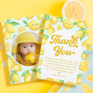 Carte De Remerciements Anniversaire du citron