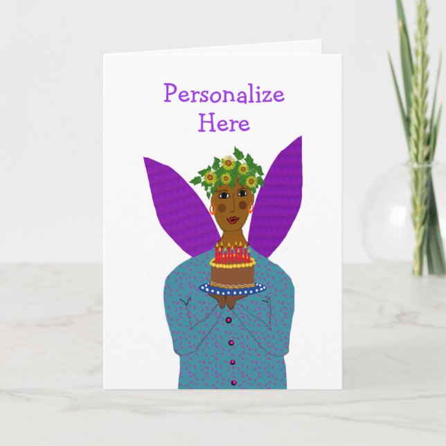 Carte De Remerciements Anniversaire personnalisé Anniversaire de couleur  (Devant)