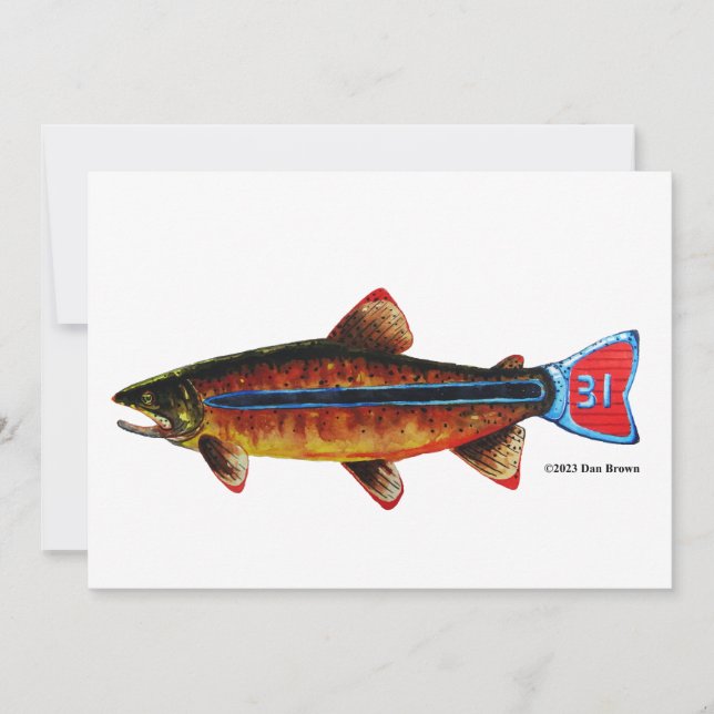 Carte De Remerciements Apache Trout (Devant)