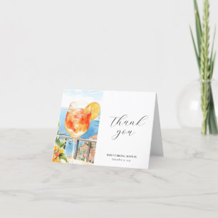 Carte De Remerciements Aperol Spritz Amalfi Italie Enterrement de Vie de 