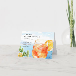 Carte De Remerciements Aperol Spritz Amalfi Italie Enterrement de Vie de 