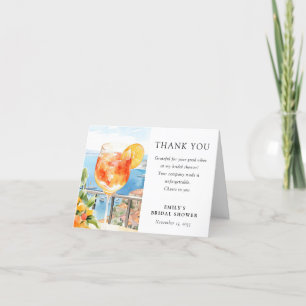 Carte De Remerciements Aperol Spritz Amalfi Italie Enterrement de Vie de 