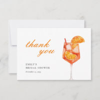 Aperol Spritz Floral Aquarelle Fête des mariées