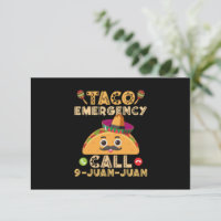 Appel d'urgence Taco Drôle Cinco de Mayo Mexicain
