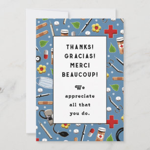 Carte De Remerciements Appréciation des infirmières