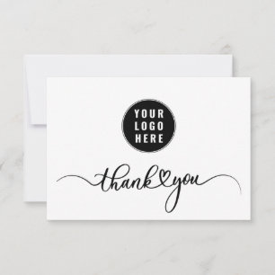 Carte De Remerciements Appréciation du client de votre entreprise Logo d'