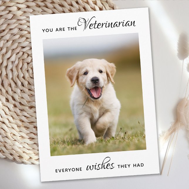 Carte De Remerciements Appréciation vétérinaire Animaux de compagnie Phot (Créateur téléchargé)