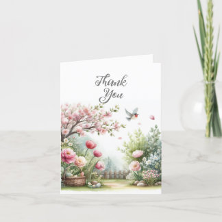 Carte de remerciements aquarelle