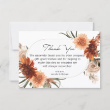 aquarelle automne floral terracotta mariage modern