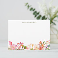 Aquarelle colorée Illustration florale personnalis