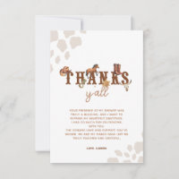Aquarelle Cowboy Baby shower occidental