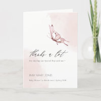 Aquarelle de pin blanc mignon Baby shower papillon