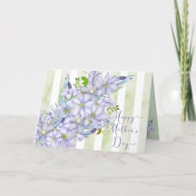 Aquarelle douce Lilac Clematis Fête des Mères