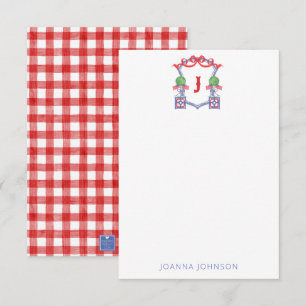Carte De Remerciements Aquarelle Drapeau américain patriotique Topiotique