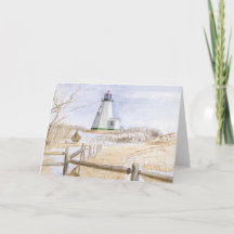 Aquarelle du phare de Plymouth