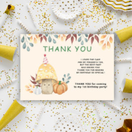 Carte De Remerciements Aquarelle mignonne mouche agare fête de premier an