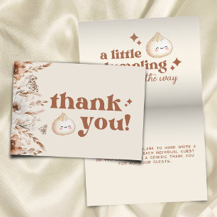 Carte De Remerciements Aquarelle neutre Petite pliage floral