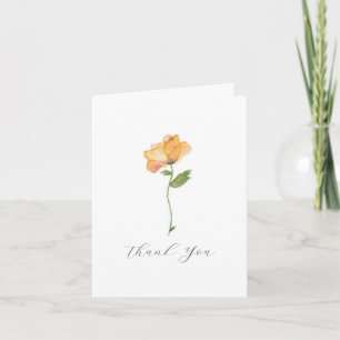 Carte De Remerciements Aquarelle Orange Poppies Funérailles Remerciements