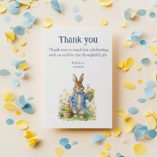 Carte De Remerciements Aquarelle Peter Rabbit Anniversaire