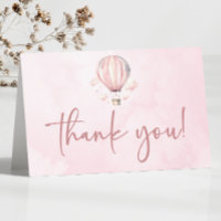 Aquarelle rose Baby shower à air chaud