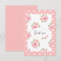 Aquarelle rose Polkadot