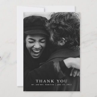 Carte De Remerciements Aquarelle rose vif Botanique Floral Mariage