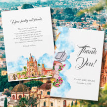 Aquarelle San Miguel de Allende Mariage rustique
