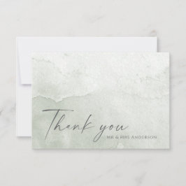 Carte De Remerciements Aquarelle simple de couleur de sable