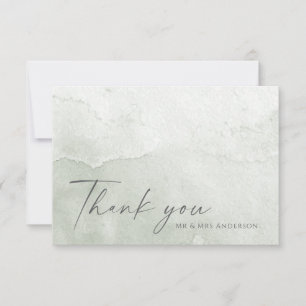 Carte De Remerciements Aquarelle simple de couleur de sable